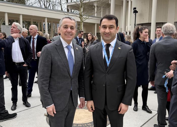ICDO Secretary-General Meets Swiss Foreign Minister at Portail des Nations Opening Reception