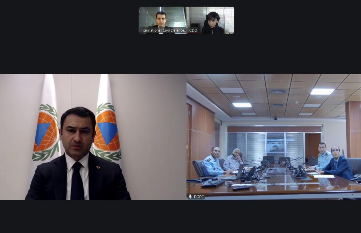 ICDO Secretary-General Holds Online Meeting with the Director General of Civil Protection of the Kingdom of Morocco