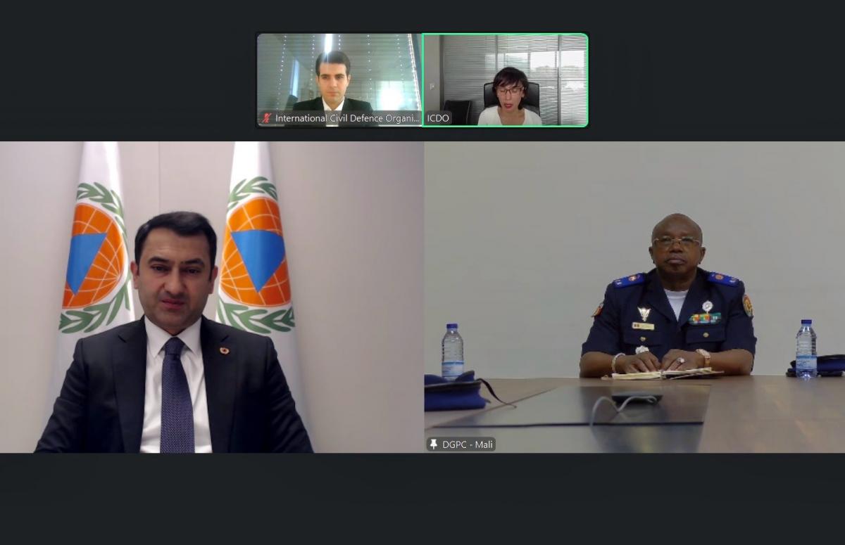 ICDO Secretary-General Holds Online Meeting with the Director General of Civil Protection of the Republic of Mali