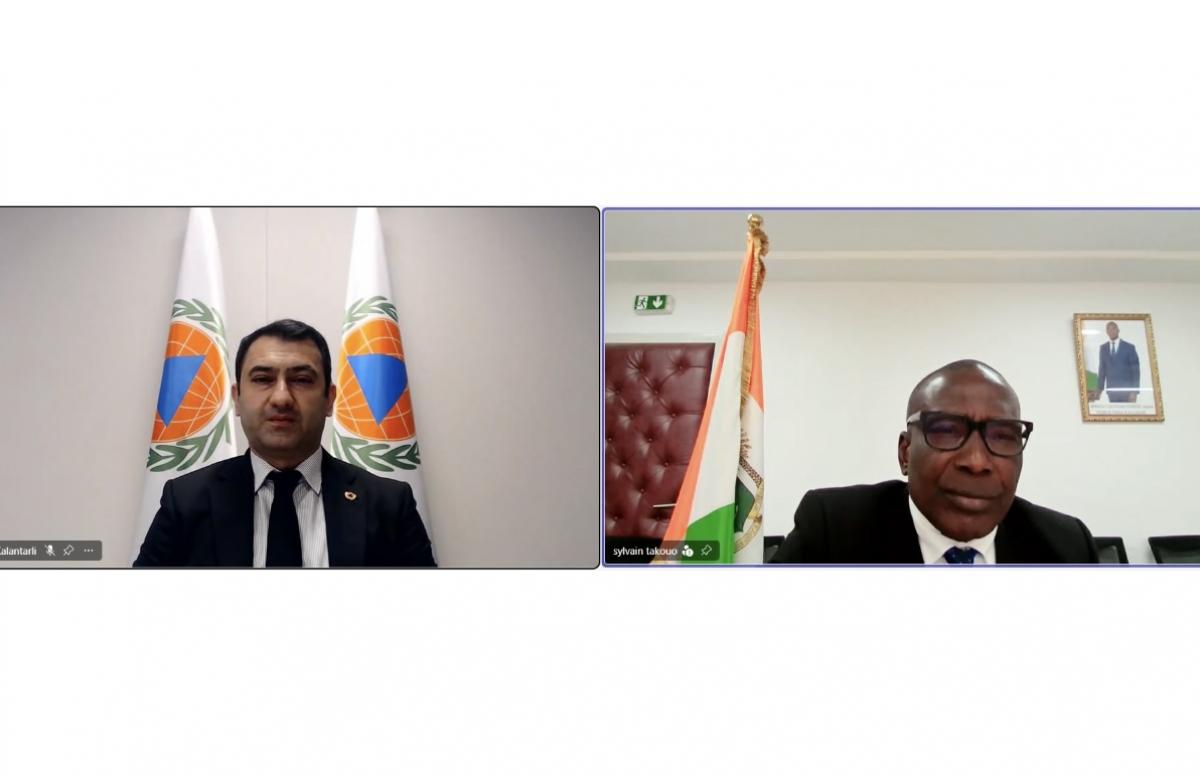 ICDO Secretary-General and Côte d'Ivoire's Director General of the National Office of Civil Protection Hold Online Meeting