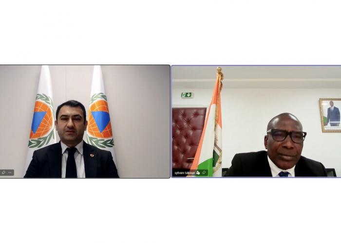 Le Secrétaire général de l’OIPC et le Directeur général de l’Office national de la protection civile de la Côte d’Ivoire tiennent une réunion en ligne