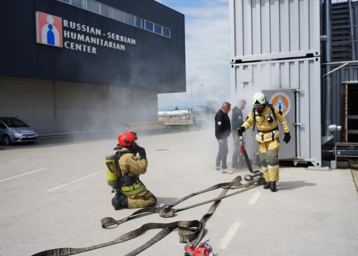 Обучение в Сербии «Основы работы газодымозащитников на пожаре»