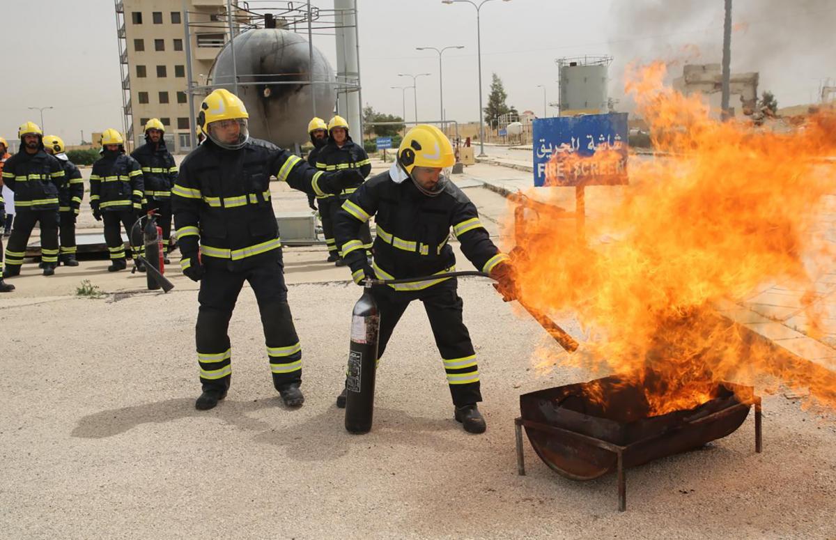Basic Firefighting Course Concludes in Jordan